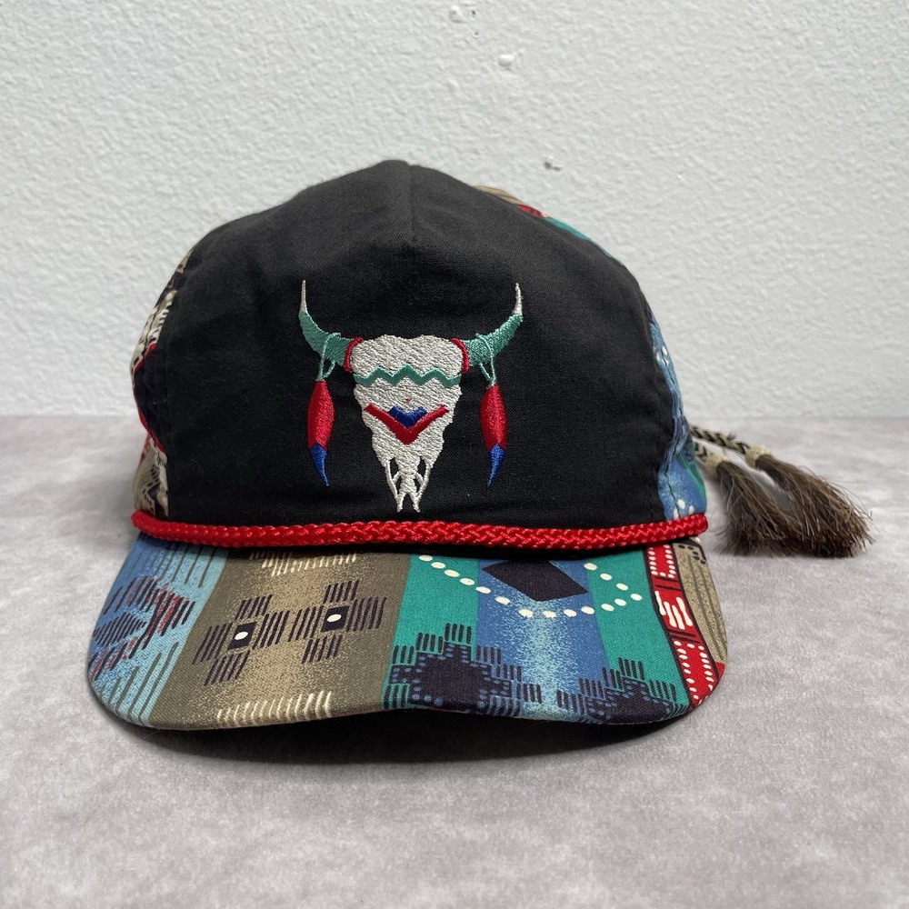 Vintage Southwestern Skull Cowboy Horse Hair Hat Cap Longhorn USA Bob Massey